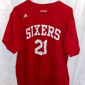 Adidas 76ers Joel Embiid Jersey Tee